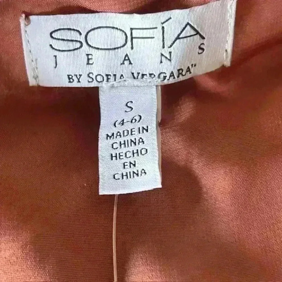 Sofia Jeans Women's Ruched Waist Top, Long Sleeves, Size Small - Picture 7 of 7